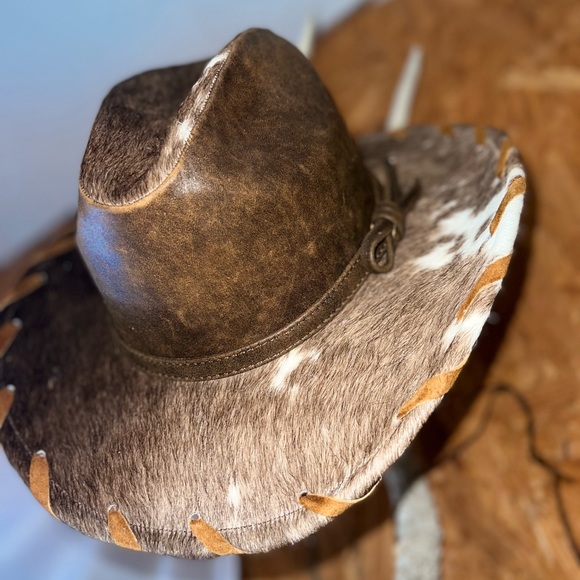 Genuine cowhide hat M - Picture 4 of 5